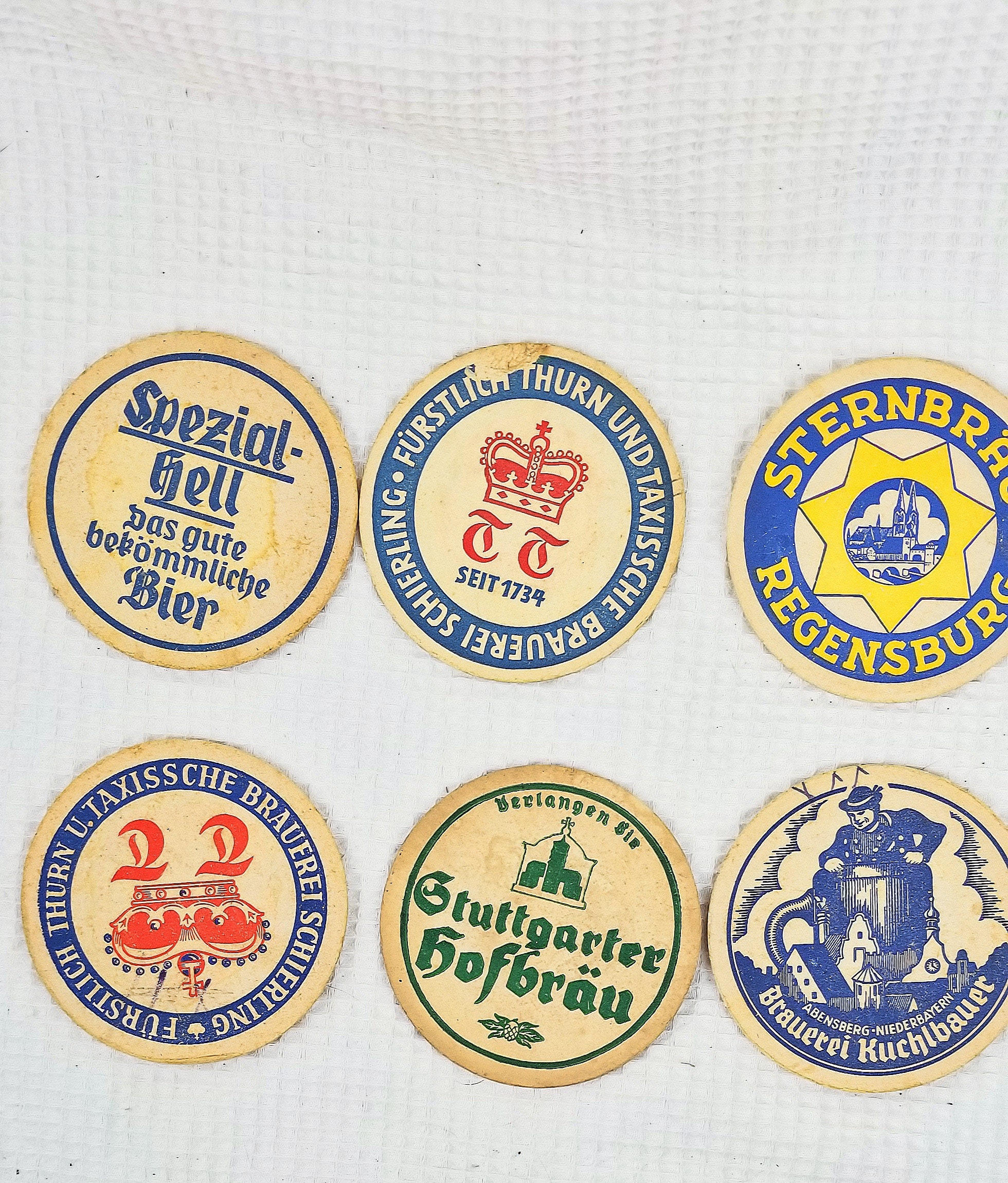 Vintage German Beer Coasters and Bar Coasters 1950s Etsy