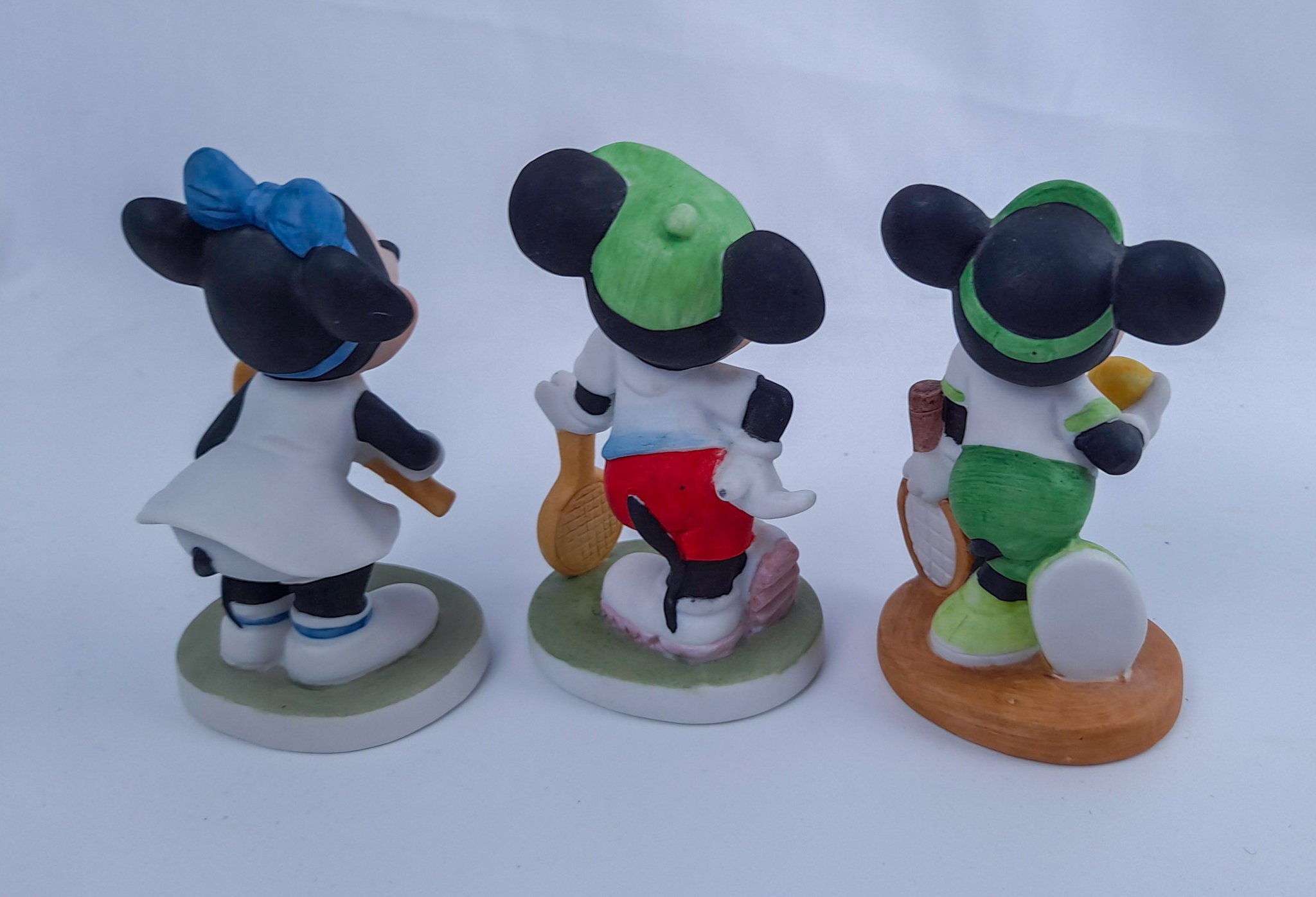 【希少】1980年代 ミッキーマウス＆ミニーマウス 陶器 テニス 希少】1980年代 ミッキーマウス＆ミニーマウス 陶器 テニス