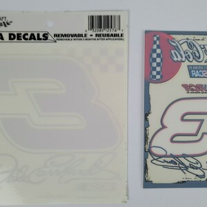 Dale Earnhardt #3 Decals Set of 2 NASCAR Coca Cola Racing and WinCraft Racing Decals