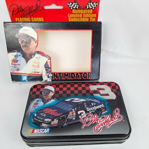 Dale Earnhardt #3NASCAR 1999 Spielkarten und Dose, nie geöffnet!