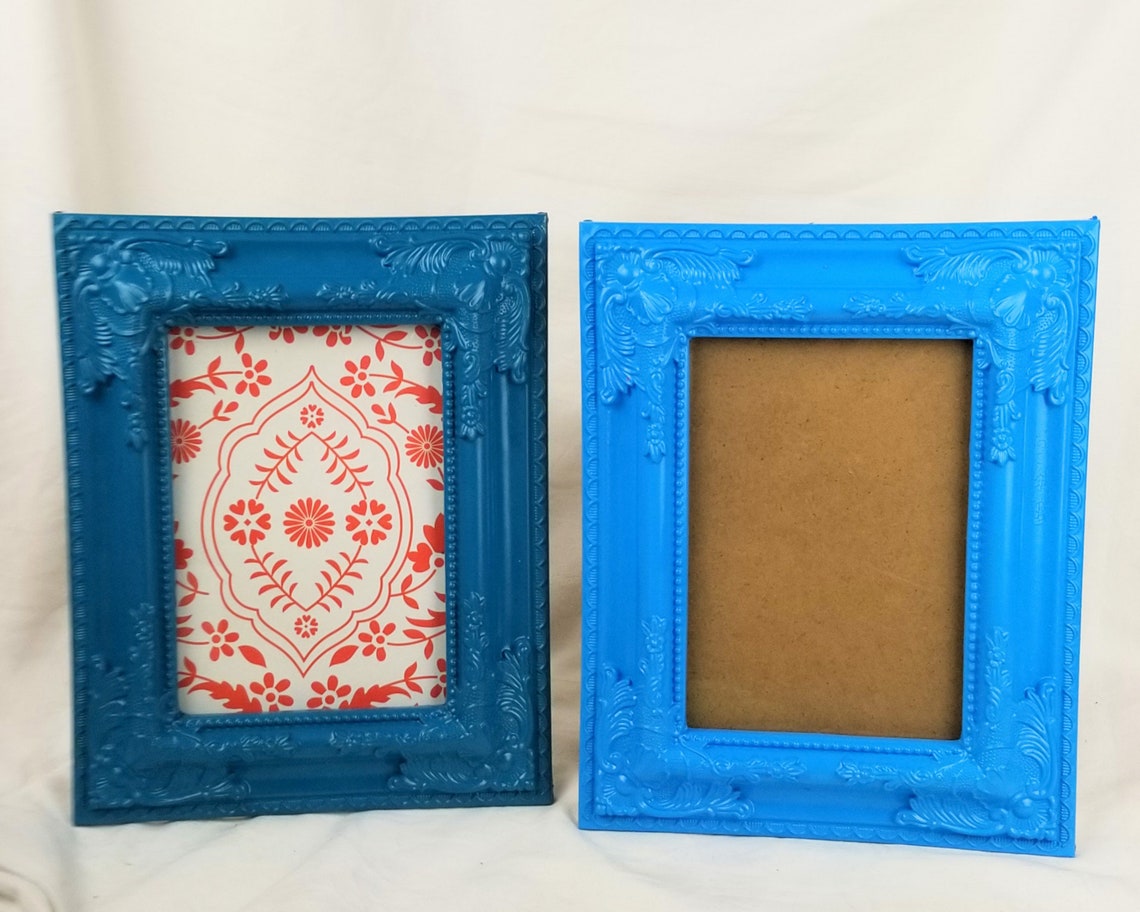 Picture frames 5x7 frame plastic fun bright multicolored Etsy