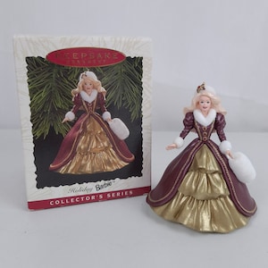 Vintage Holiday Barbie Hallmark Keepsake Ornament 4th in Series