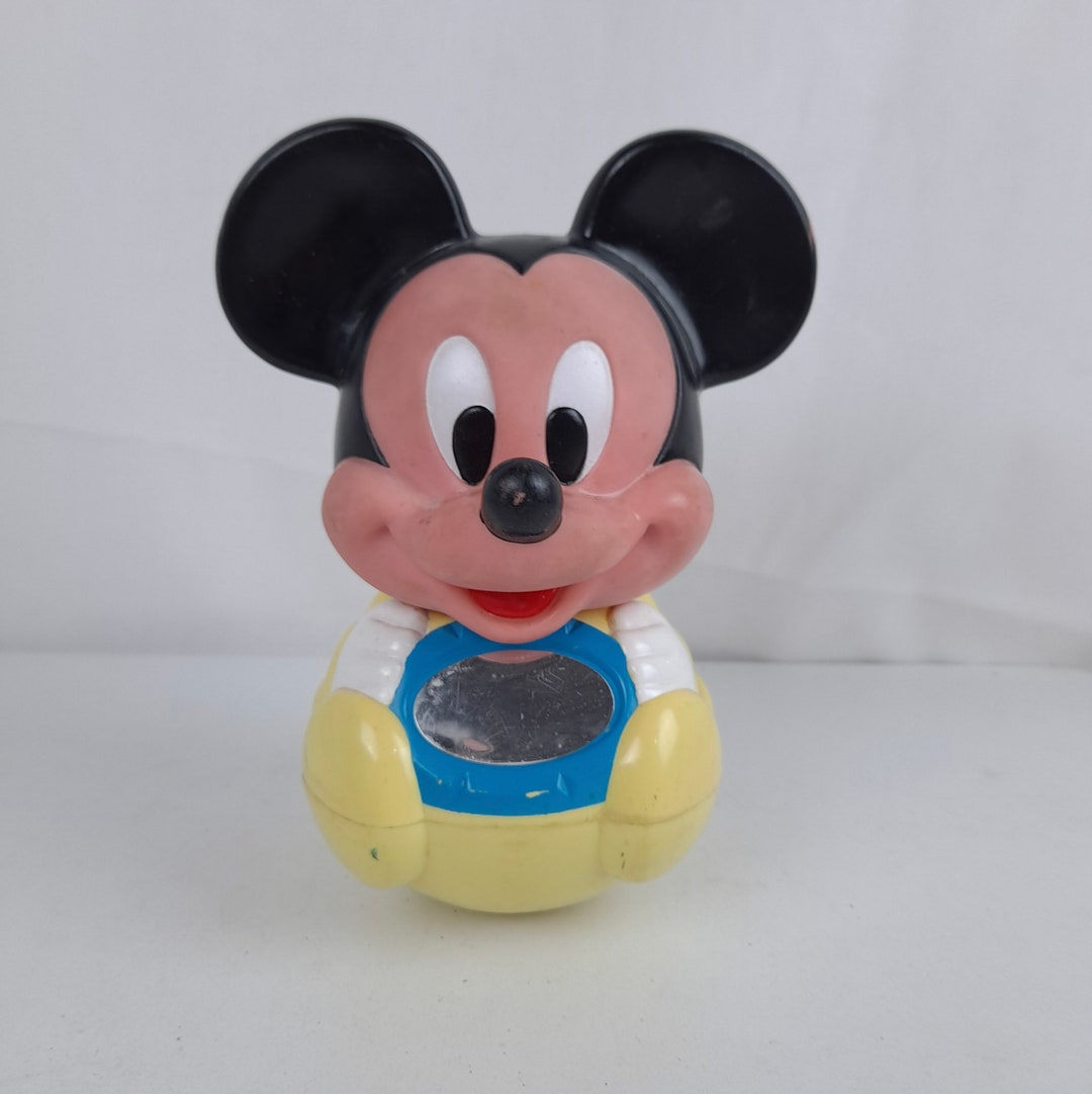 Vintage Disney Baby Mickey Mouse Roly Poly Toy - Etsy