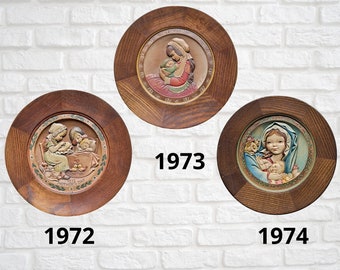 アンリ人形 ビンテージ1974年Mother's Day木製プレート！可愛い