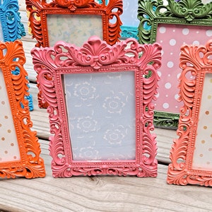 4x6 Picture Frames, 4x6 frame, Fun, Bright, Colorful 4x6 Photo Frames, Quality RESIN, Pink, Red, Yellow, Black, Green, Orange, Blue... image 8