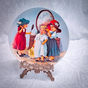 1986 &quot;High Society&quot; Sammlerteller, Bradford Exchange, Jeanne Down, Friends I Remember Series
