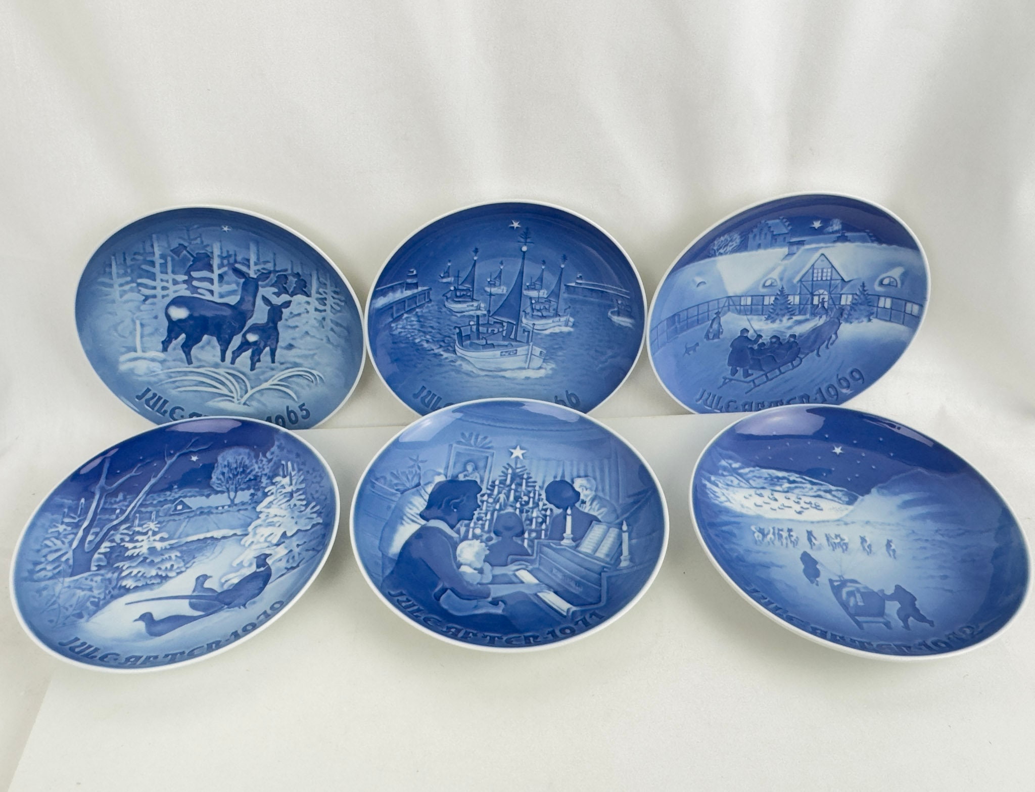 1965-1972 Bing and Grondahl (B & G) Blue and White Christmas