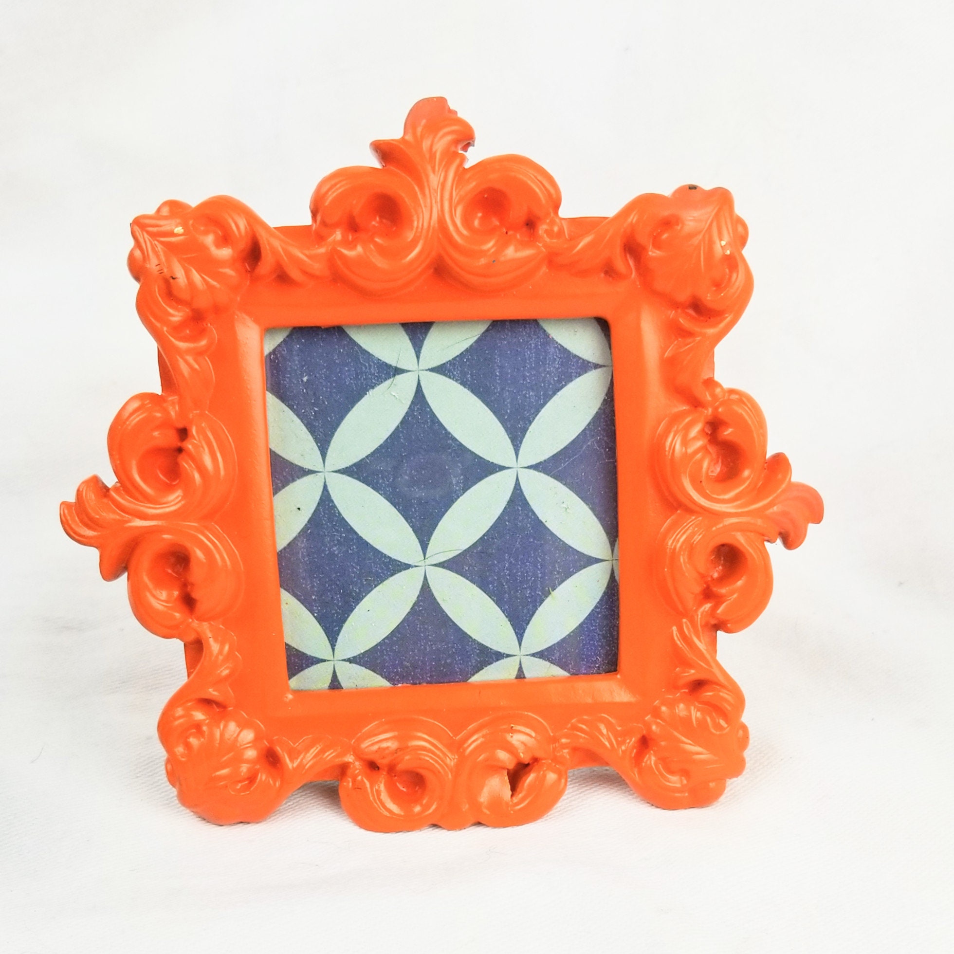 Tiny Little Picture Frame Fun Bright Multicolored Frame Etsy