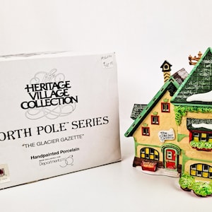 Dept 56 Glacier Gazette 56394 North Pole Series, Heritage Village Collection 1997