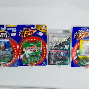 Bobby Labonte #18 Interstate Batteries and MBNA Vintage NASCAR diecast car 1/64 scale