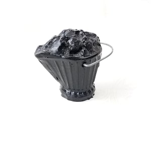 Coal bucket made from real coal! Souvenir from a Coal Mine