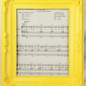 3 1/2 x 5 inch photo frames, PLASTIC, fun bright multicolored, baroque style Yellow