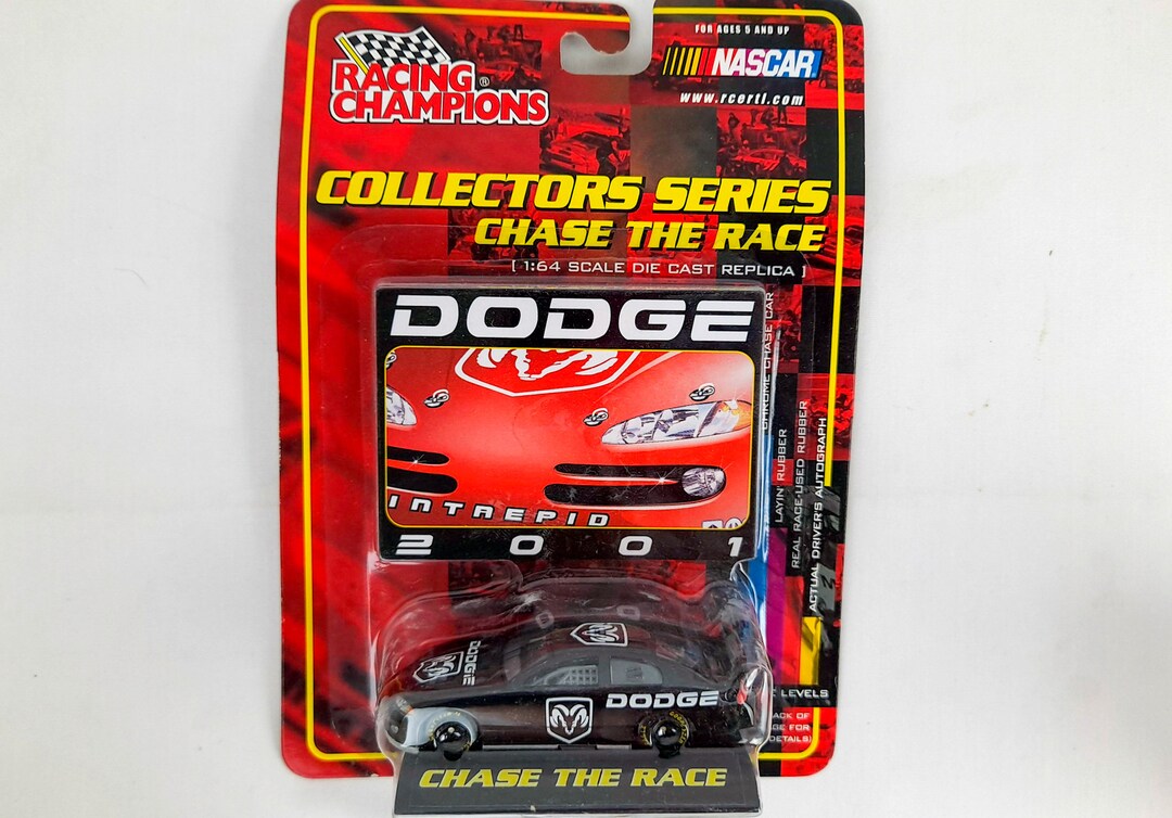 Vintage NASCAR 2001 Black Dodge Intrepid From Racing Champions