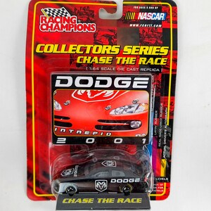 Vintage NASCAR 2001 Black Dodge Intrepid from Racing Champions Chase the Race Collectors Series