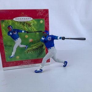 2001 Sammy Sosa Chicago Cubs Hallmark Keepsake Ornament 6th in the At the Ballpark Series