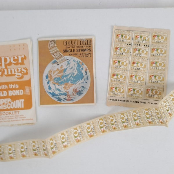 Gold Bond Stamps Etsy