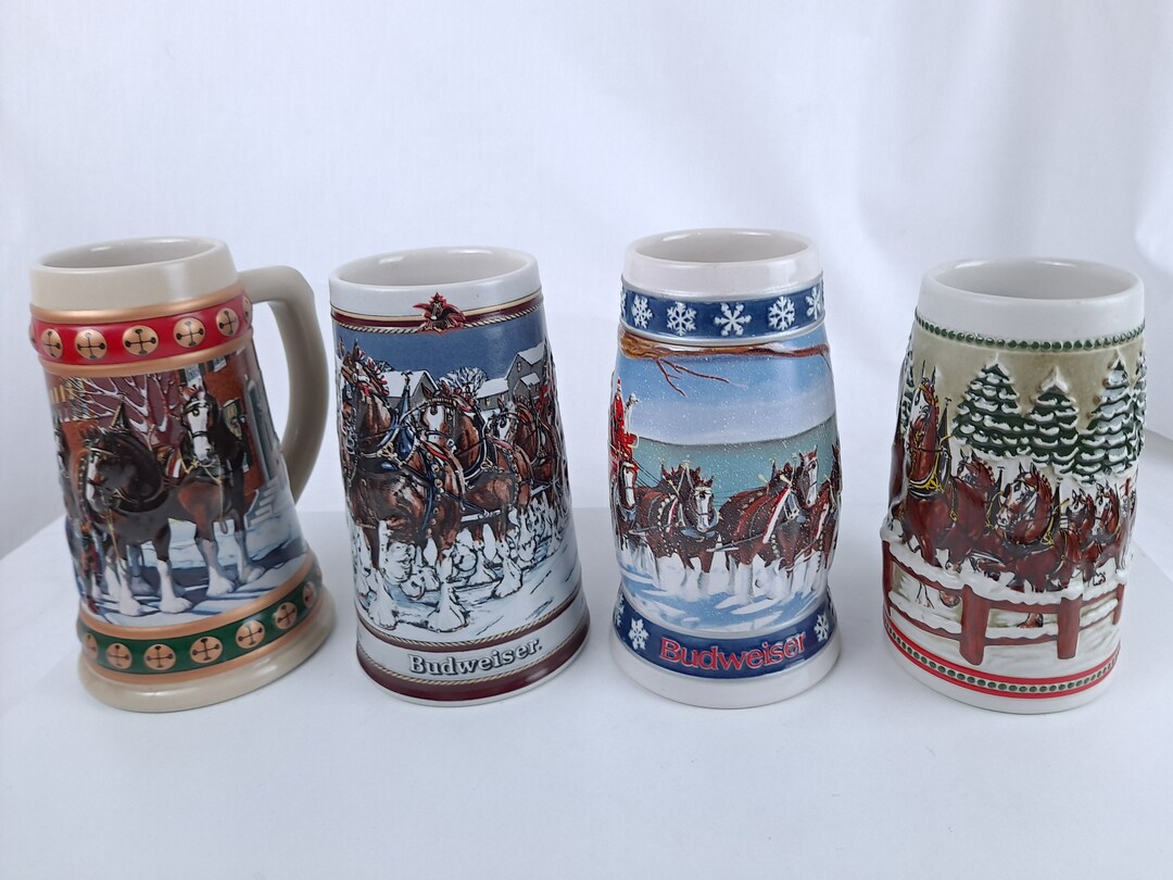 Budweiser Holiday Beer Steins, Lighting the Way, Hometown Holidays