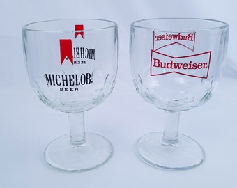 Vintage Michelob or Budweiser Pedestal Glass or Chalice