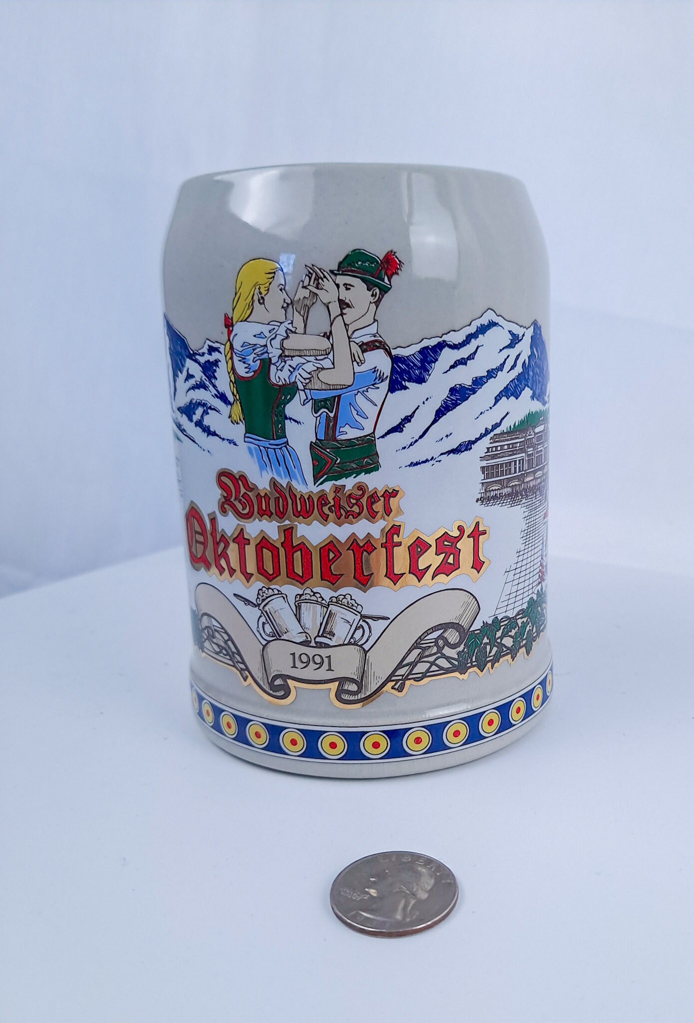 バドワイザー　アメリカ1970年代 バドワイザー ヴィンテージ ビール スタイン、ミネソタ ワイルドライフ