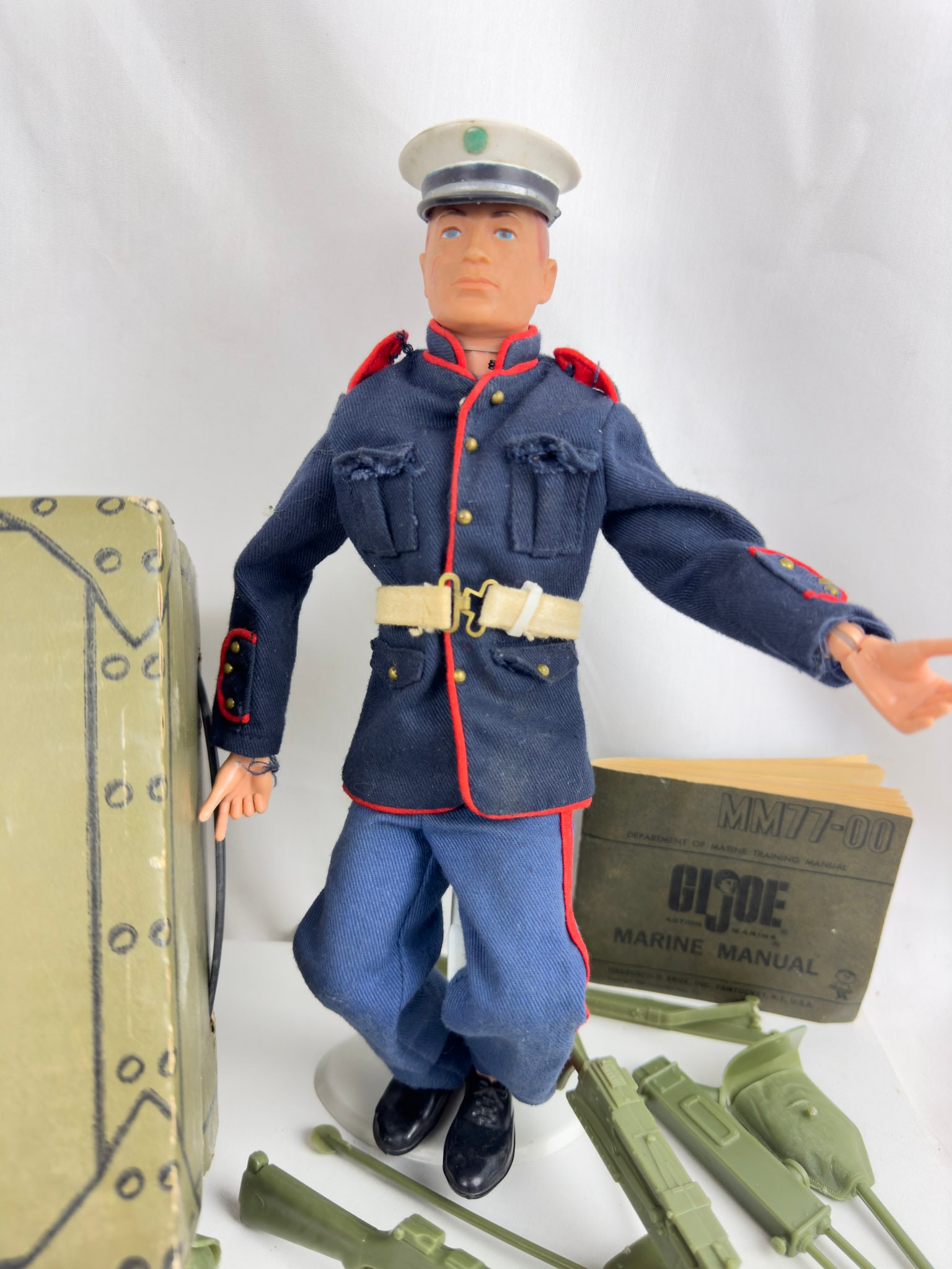 1964 GI Joe With Dog Tag, Original Marx Stoney Stonewall 1964 GI Joe With Dog Tag, Original Marx Stoney Stonewall