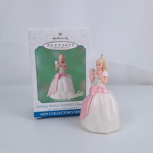 Vintage Birthday Wishes Barbie Hallmark Keepsake Ornament 1st in Series