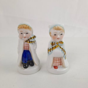 Junge und Mädchen Salz und Pfefferstreuer Made in besetzten Japan