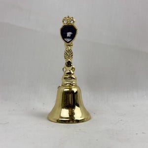 Vintage Brass Dinner Handbell Minnesota Souvenir Bell Land of 10,000 Lakes