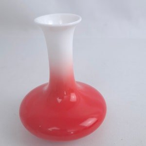 Tiny Noritake Bone China Orange Ombre Vase Almost 3 Inches Tall, ADORABLE