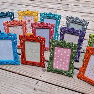 4x6 Picture Frames, 4x6 frame, Fun, Bright, Colorful 4x6 Photo Frames, Quality RESIN, Pink, Red, Yellow, Black, Green, Orange, Blue... image 5