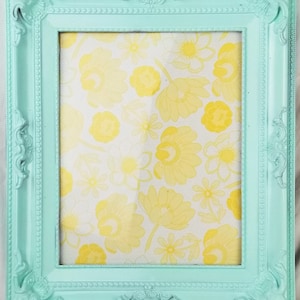 3 1/2 x 5 inch photo frames, PLASTIC, fun bright multicolored, baroque style Light Turquoise