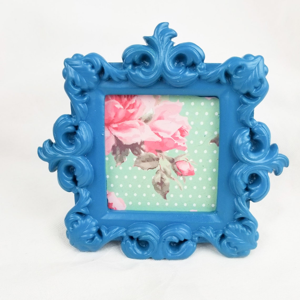 Tiny Little Picture Frame Fun Bright Multicolored Frame Etsy