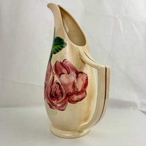 Brocca/vaso vintage Red Wing Pottery Lexington Rose, altezza 13&quot;