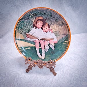 Edwin Knowles &quot;Story Time&quot; Collector Plate, Bradford Exchange, 1988