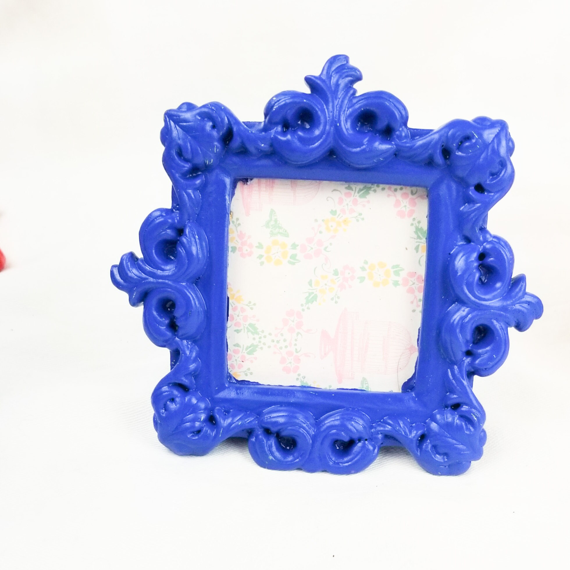 Tiny Little Picture Frame Fun Bright Multicolored Frame Etsy
