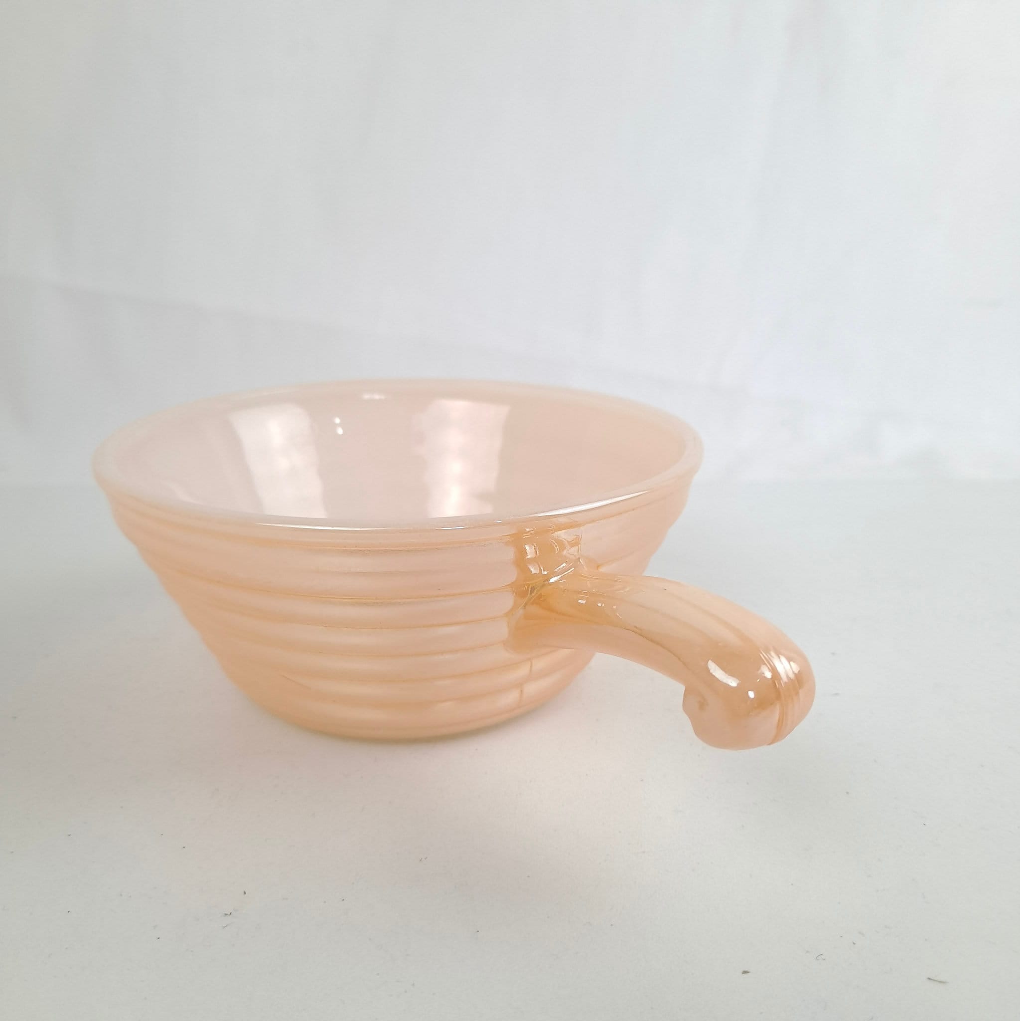 Fire King Oven Ware Beehive Orange Lusterware Soup Bowl With