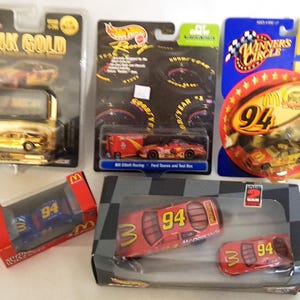 Bill Elliott #94NASCAR Vintage Diecast Sammlerautos Nummer 94McDonalds Auto