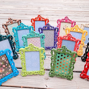 5x7 Picture Frames 5x7 frame, Fun, Bright, Colorful 5x7 Photo Frames, Quality RESIN, Pink, Red, Yellow, Black, Green, Orange, Blue...