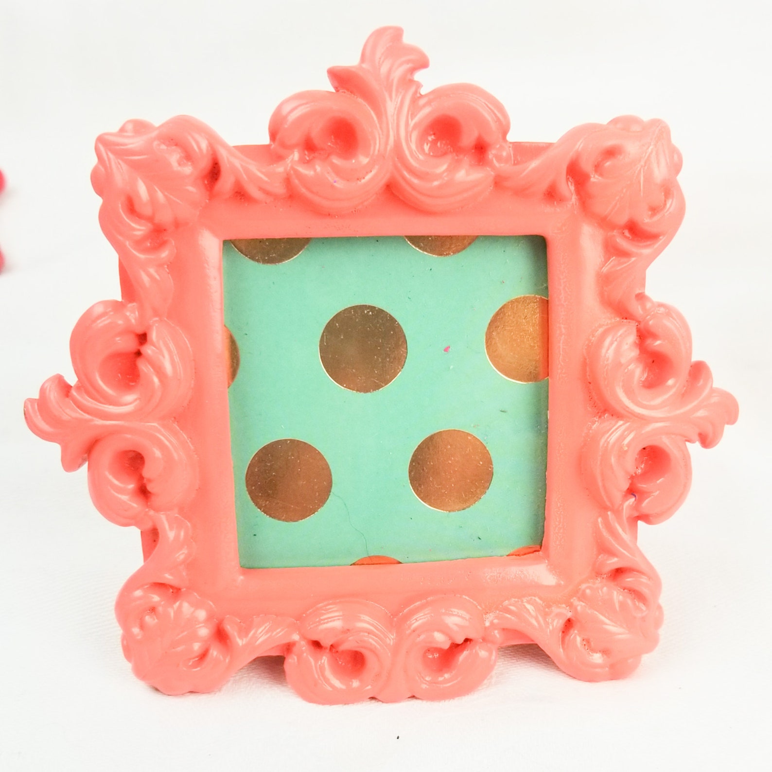 Tiny Little Picture Frame Fun Bright Multicolored Frame Etsy