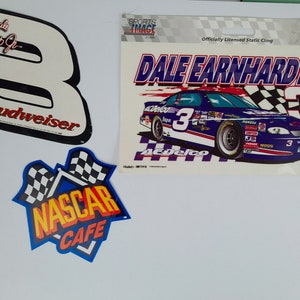 Dale Earnhardt Jr Decals NASCAR AC Delco #3, Budweiser #8 and Nascar Cafe Decals