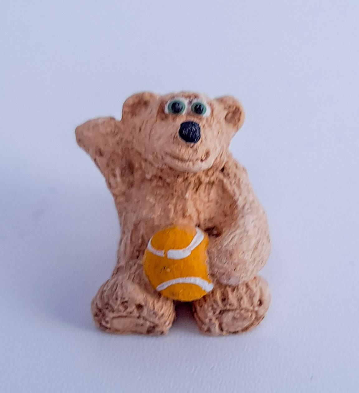 ヴィンテージ テディベア テニス プレーヤー フィギュア 樹脂と磁器