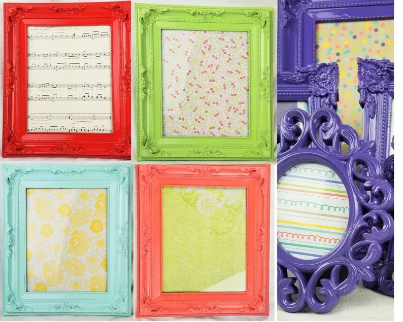 CUSTOM color 8x10 QUALITY Picture Frames Fancy ornate Etsy