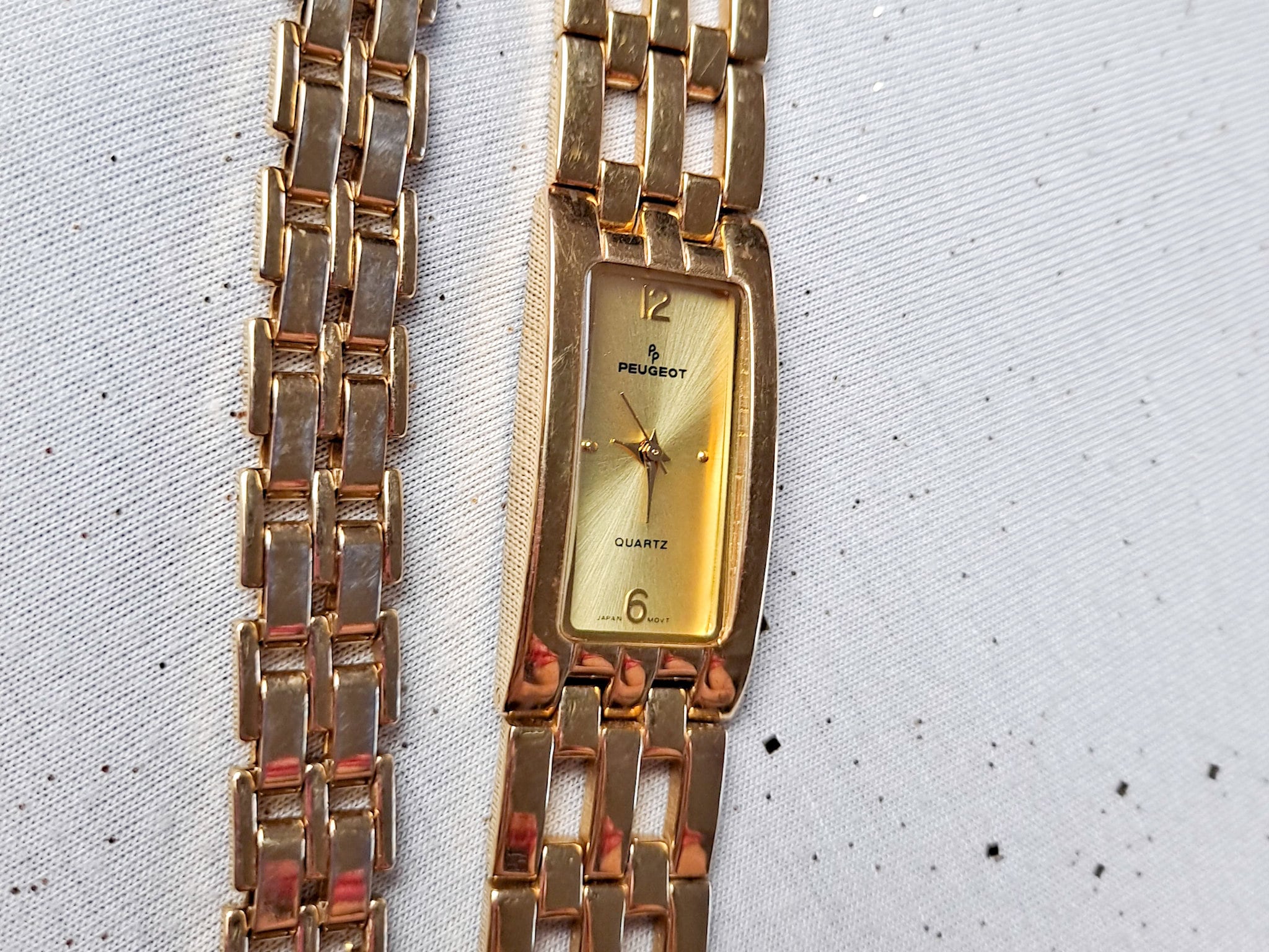 Conjunto de reloj y pulsera Peugeot vintage para mujer oro de 7 1 4 Etsy Mexico