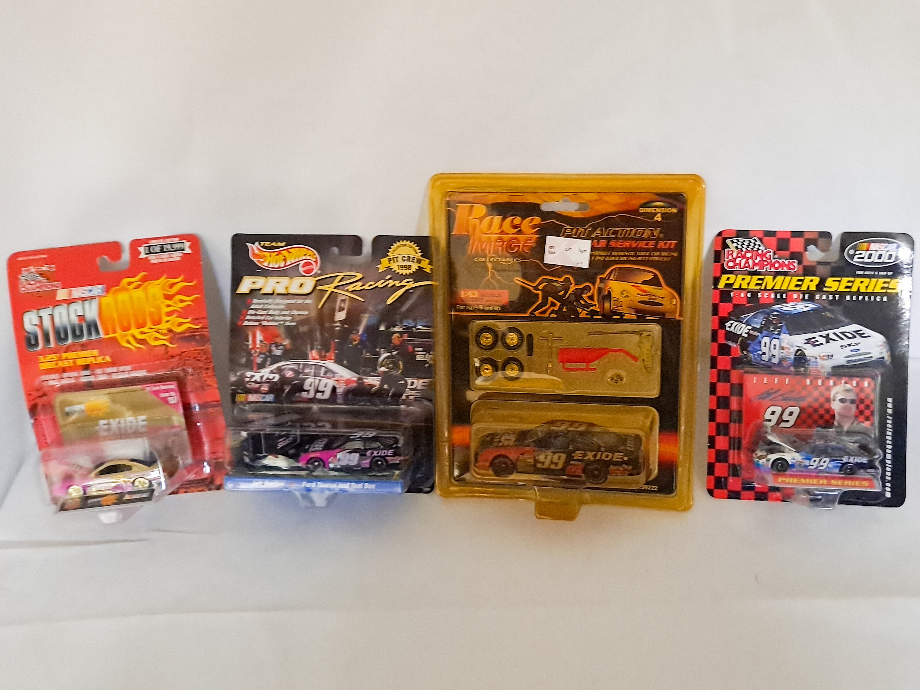 Jeff Burton #99 Vintage NASCAR EXIDE Diecast Car 1/64 Scale and 1