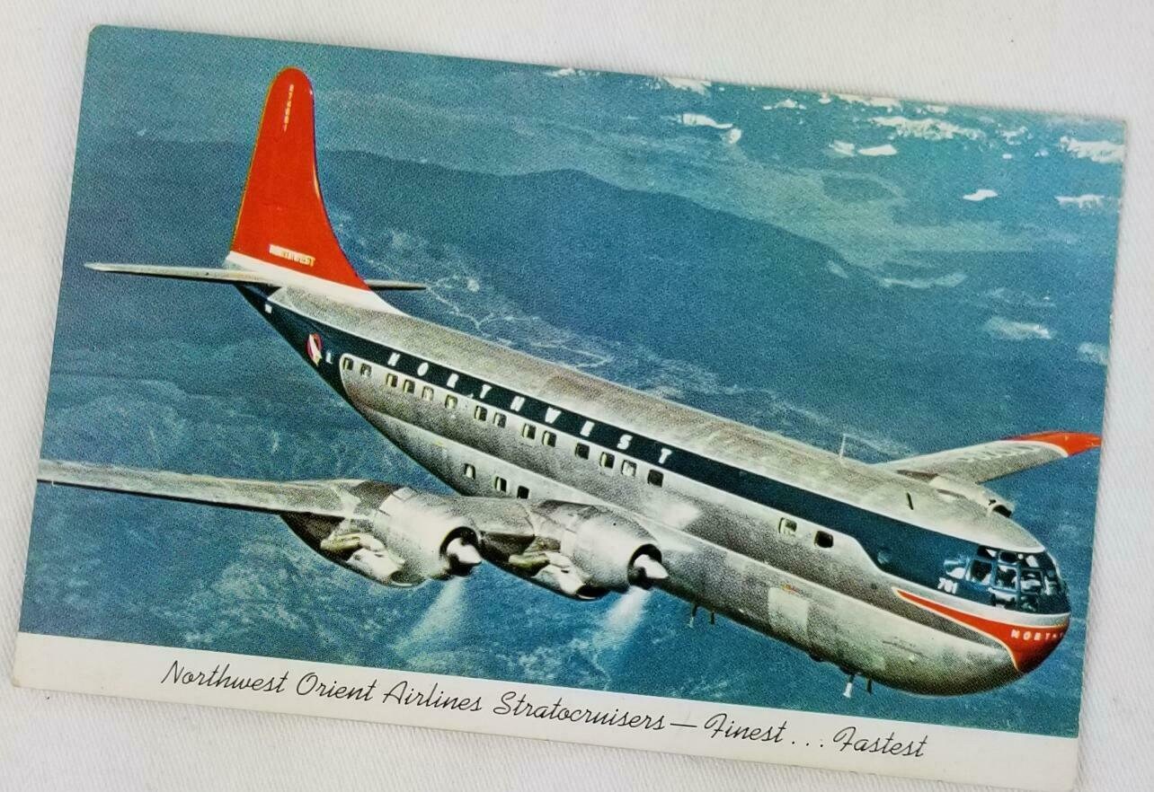 Vintage Airline Postcards Northwest Cathay Pacific TWA Etsy