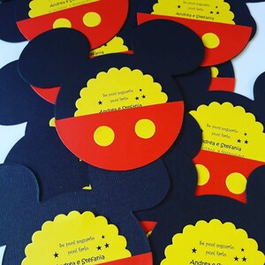 Invito compleanno Mickey mouse n 10 pz