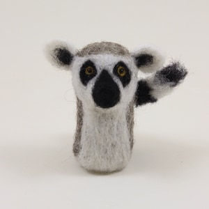 Lemur; Lemur; Handgemachter Nadel gefilzter Lemur; Wolle Lemur; Primas