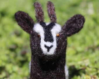 Handmade Needle Felted Goat