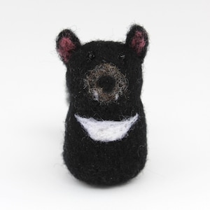 Tasmanian Devil; Handmade Needle Felted Wool Tasmanian Devil