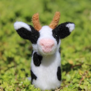 Cow; Handmade Needle Felted Cow; Needle Felted Dairy Cow; Farm Cow