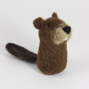 Beaver; Woodland Beaver: Handmade needle felted Beaver; Wool Beaver